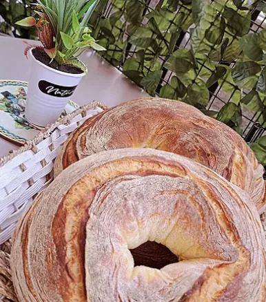 Ciambella di pane lievitato a Mascalucia